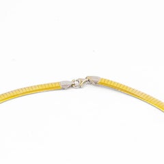 Reversible Two Tone Omega Necklace