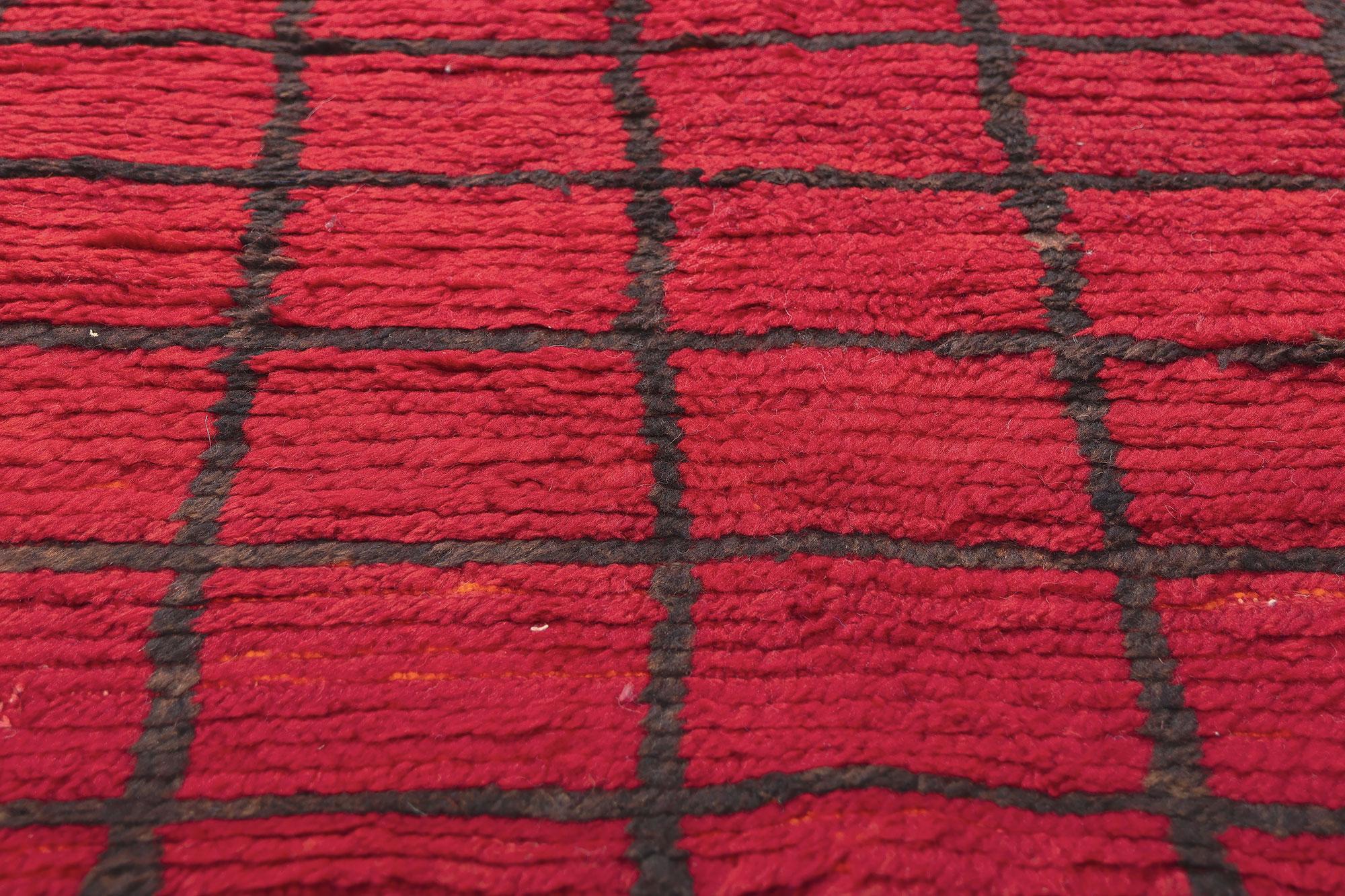 Wendbarer marokkanischer Vintage-Teppich, Bauhaus Kubismus trifft Stammeskunst-Enchantment im Angebot 7