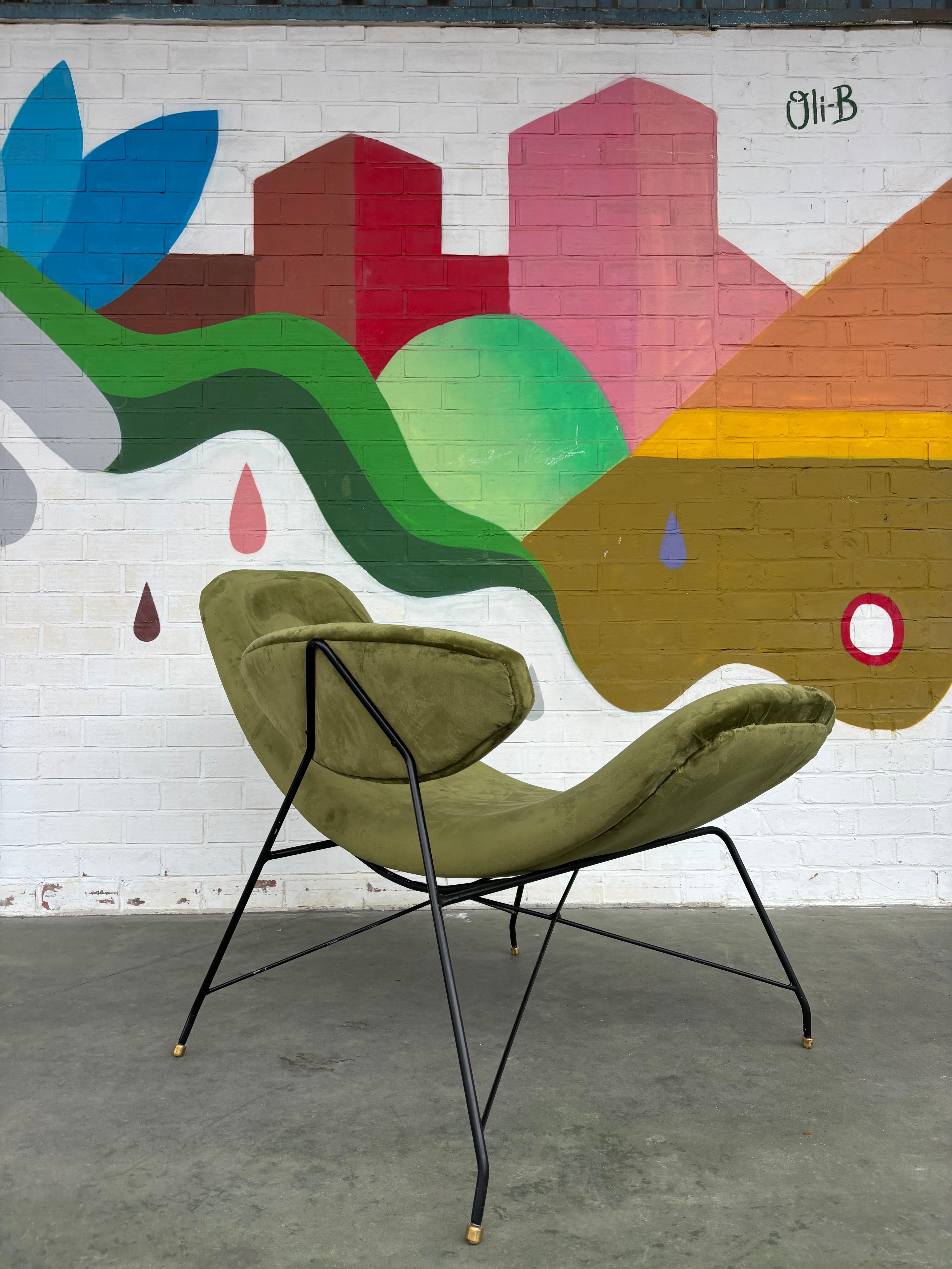 Reversivel chair by Carlo Hauner and Martin Eisler In Good Condition For Sale In SAINT-OUEN-SUR-SEINE, FR