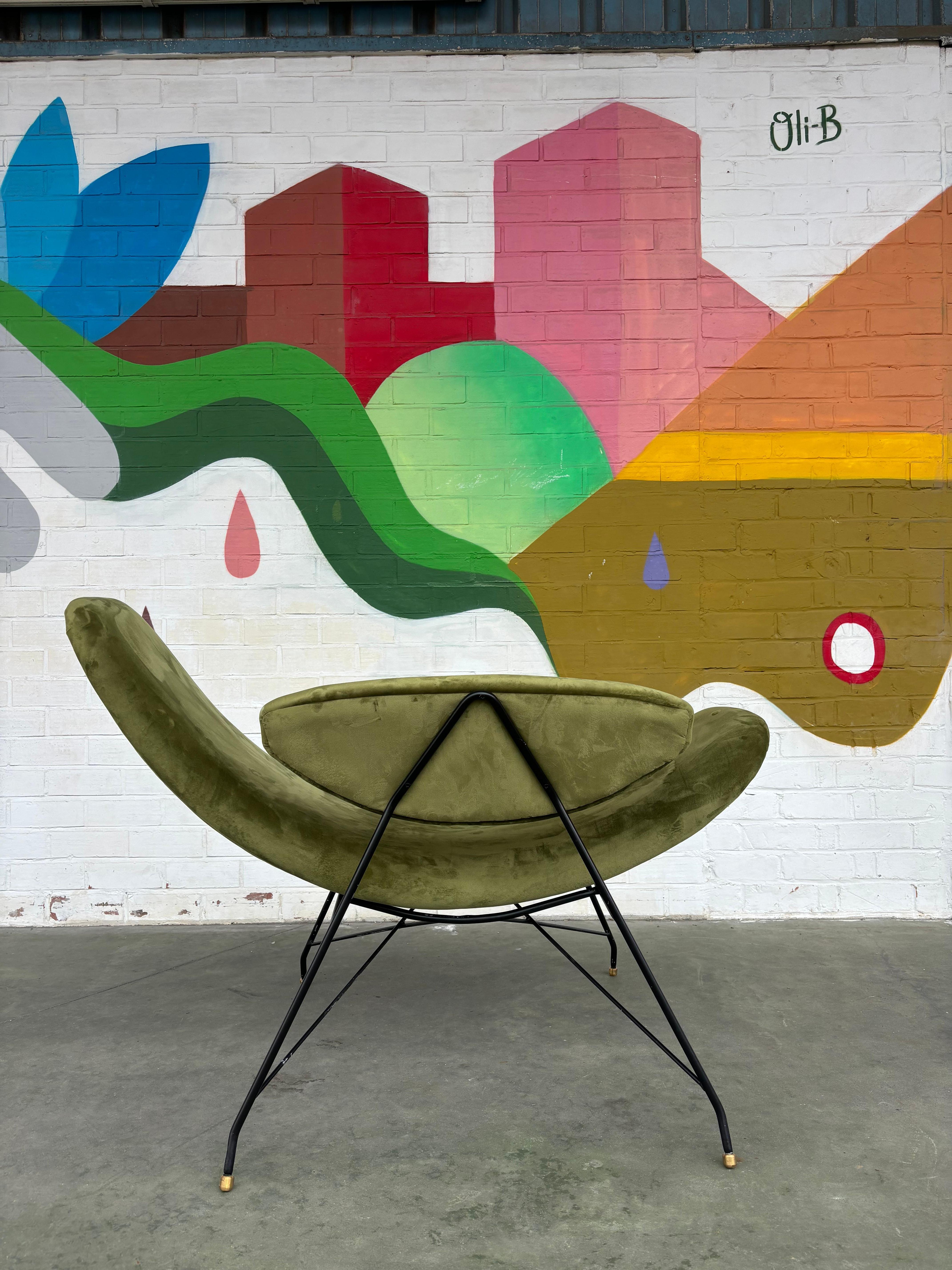 Metal Reversivel chair by Carlo Hauner and Martin Eisler For Sale