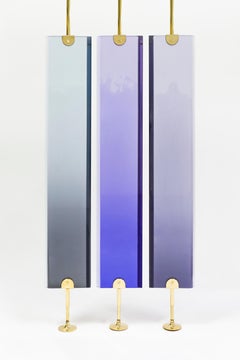 Reverso Separè Violet by Draga&Aurel Resin and Brass, 21st Century