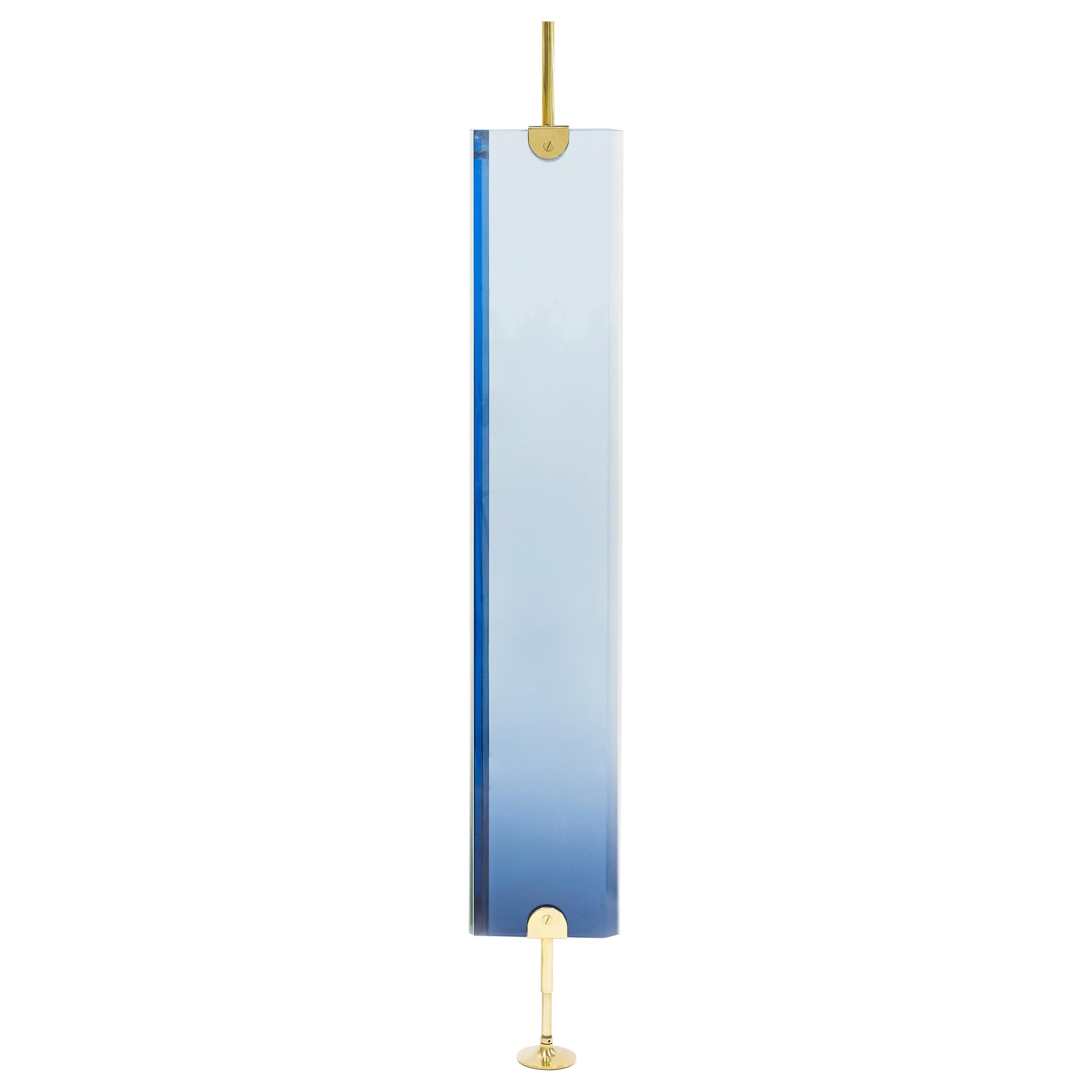 Reverso Separè Light Blue by Draga & Aurel Resin and Brass, 21st Century For Sale