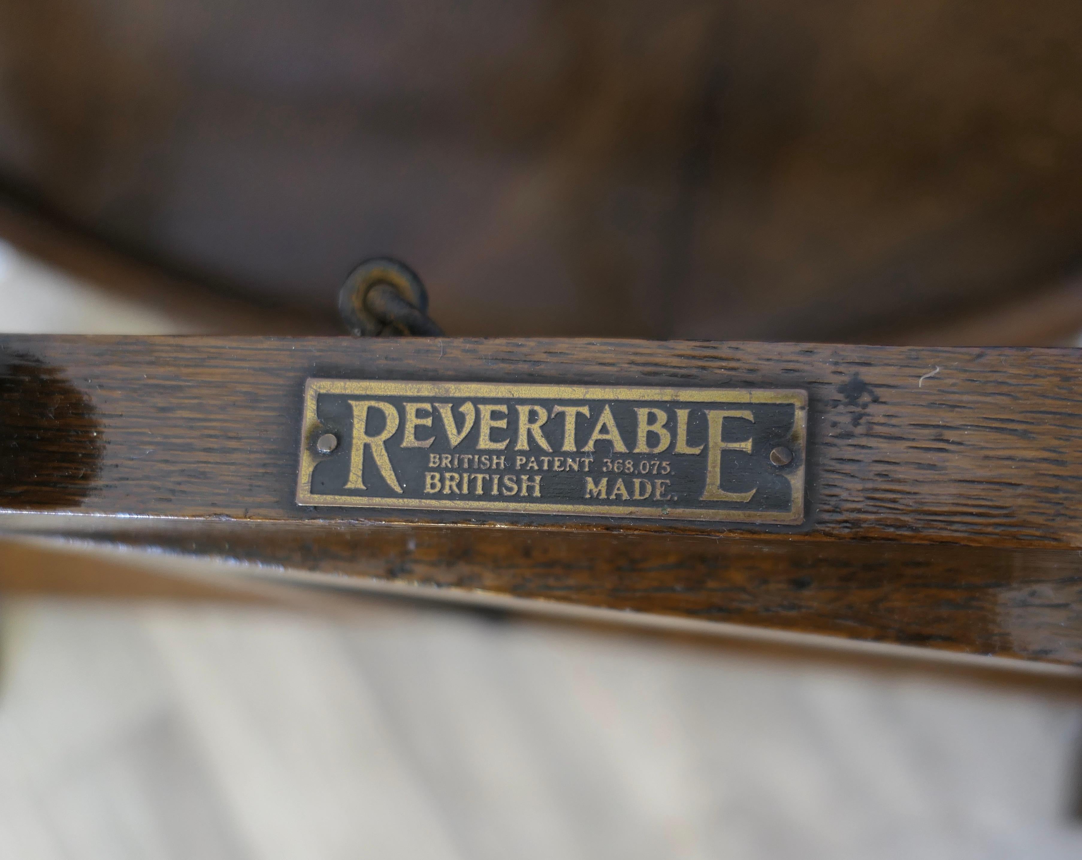 Mid-20th Century Revertable Oak Coaching, Campaign 0r Butlers Table   A very clever design For Sale