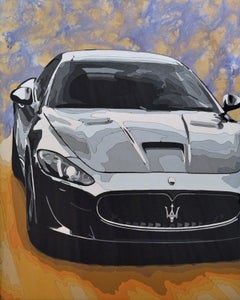 Maserati Granturismo - Still Life Vehicle Painting by Revi Ferrer