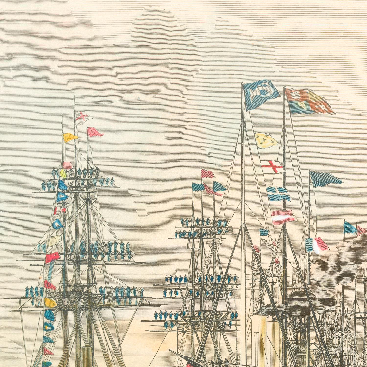 Évaluation de la flotte à Spithead par la reine, 24 août 1878 en vente 1