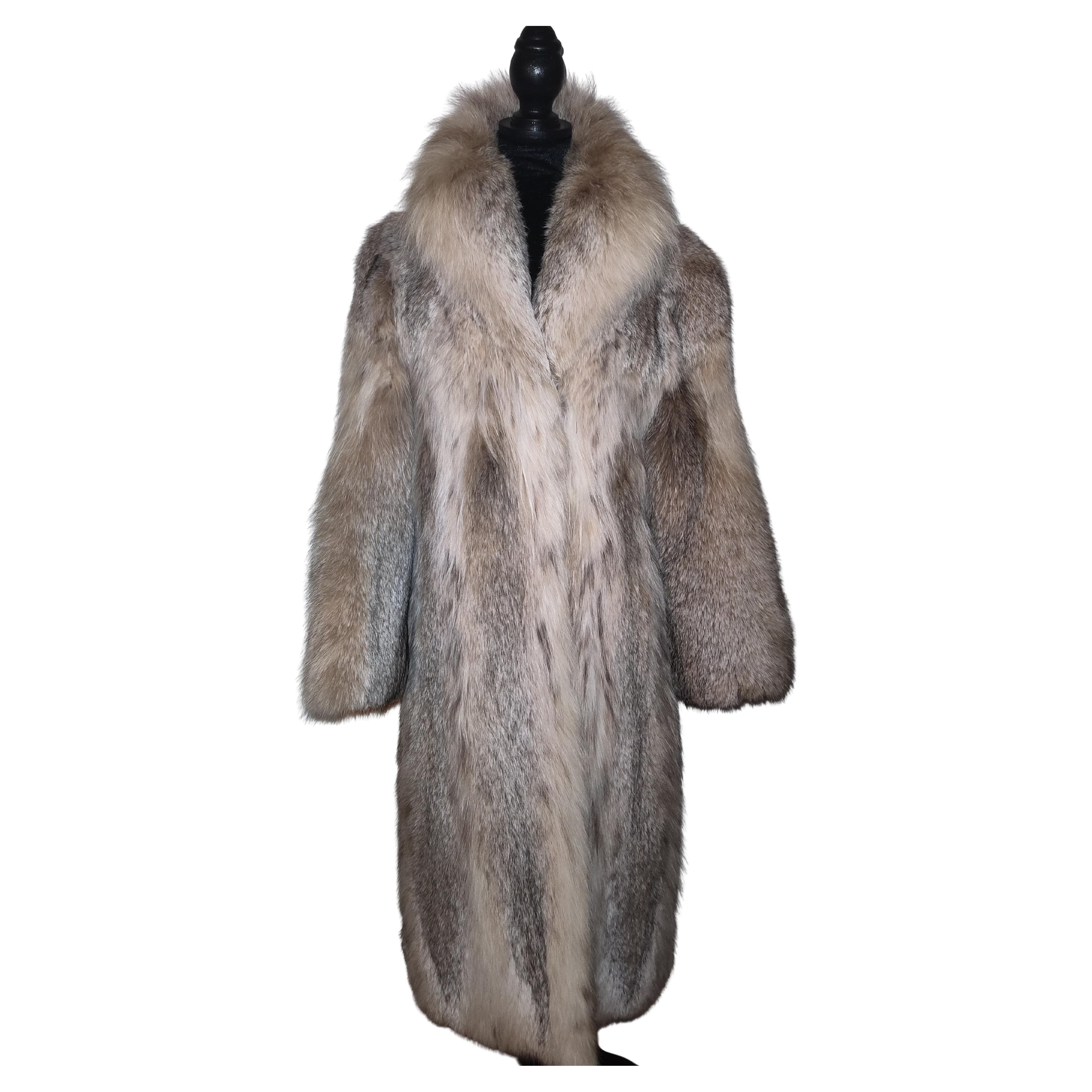 Revillion lightweight lynx fur coat size 6/S