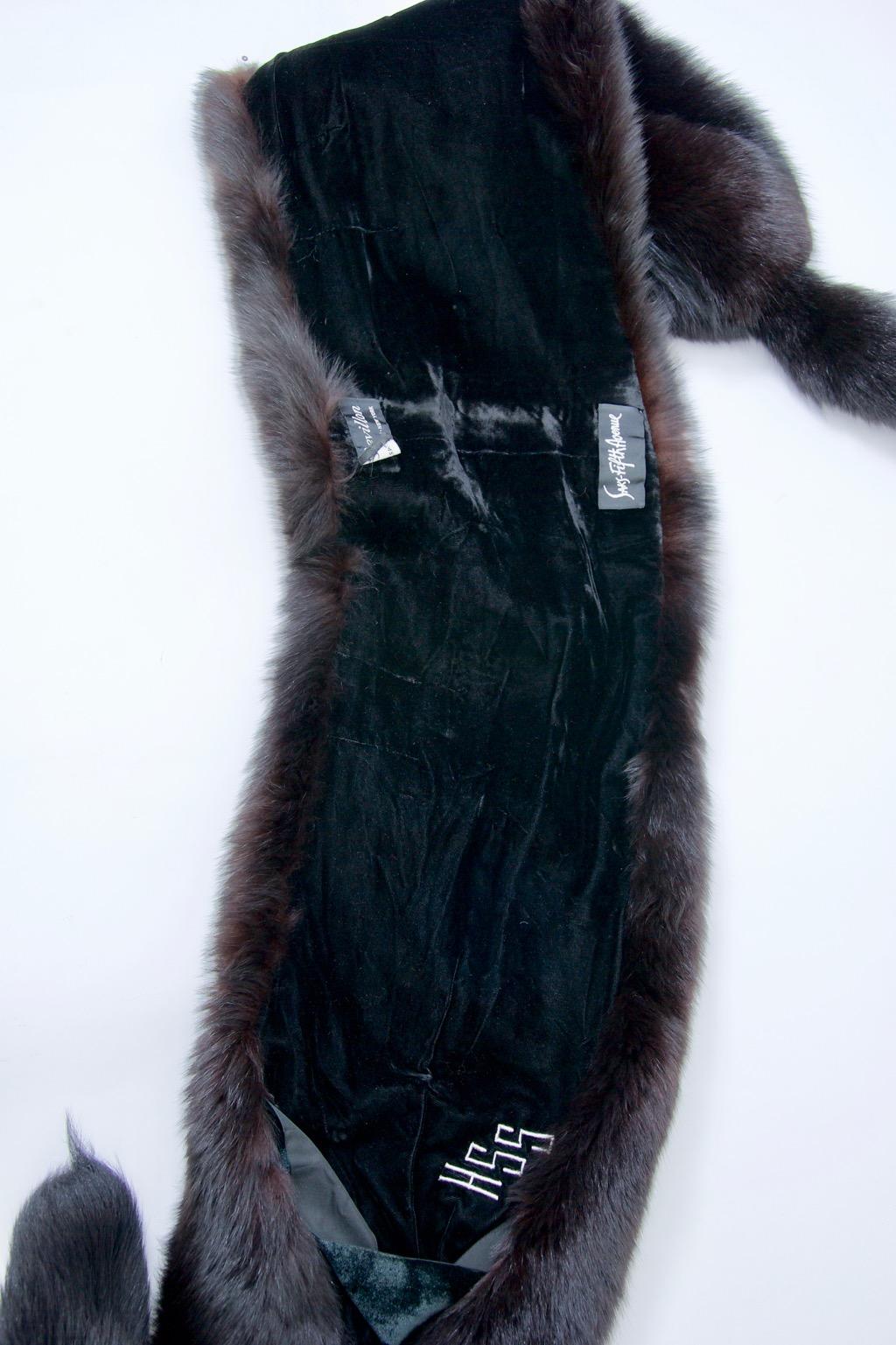 Revillon Black Fox Shawl 2
