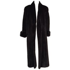Revillon Paris Dark Ranch Mink Coat Larger Size