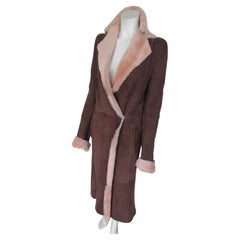 REVILLON Paris Vintage Long Lamb Suede Coat