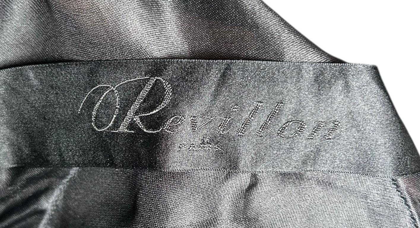 Women's Revillon x Rick Owens Black Silk Spirals Opera Vest, 2003-2006s For Sale