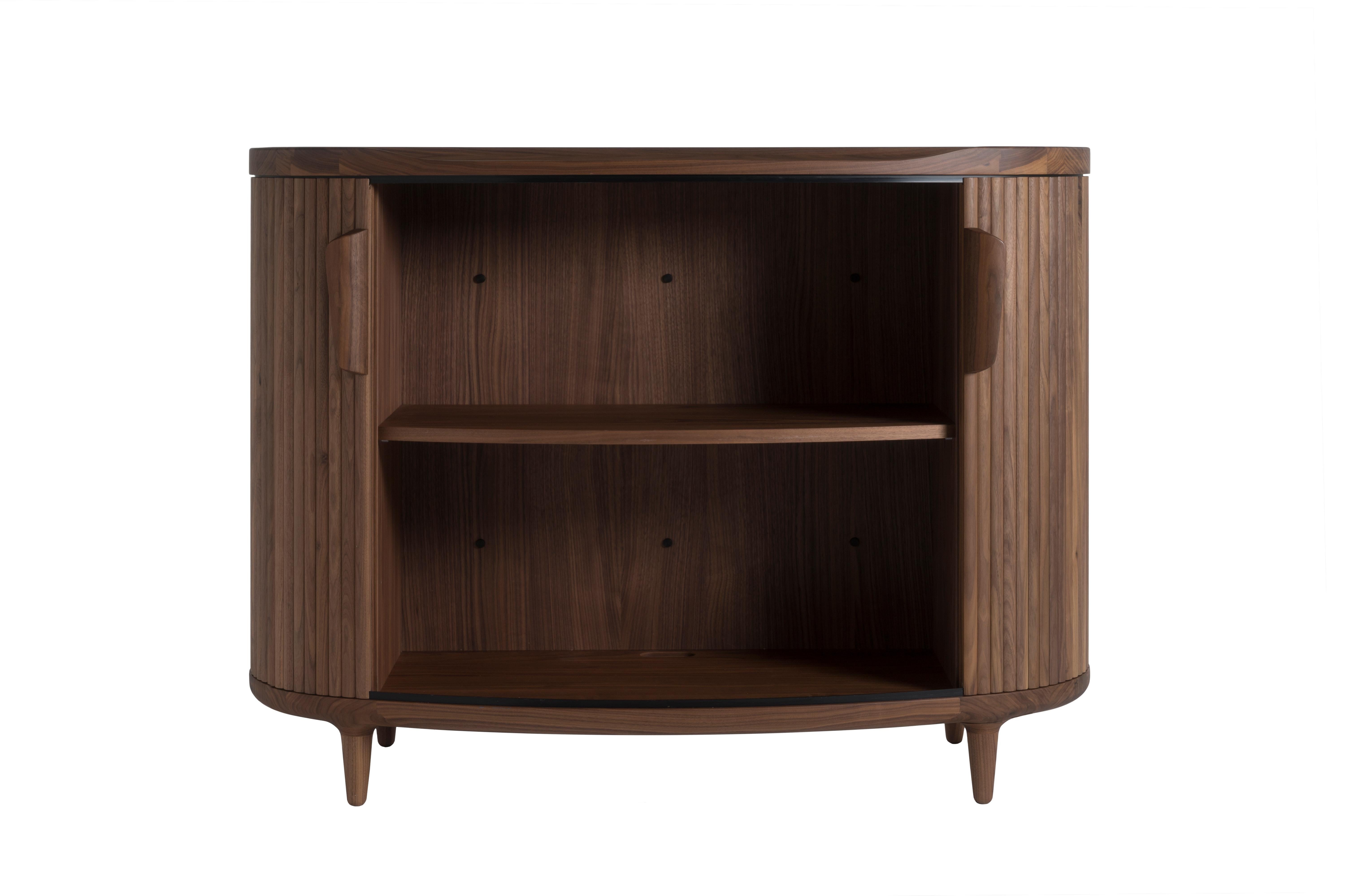 Dutch Revised Amberley High – solid walnut buffet/ credenza/ sideboard For Sale