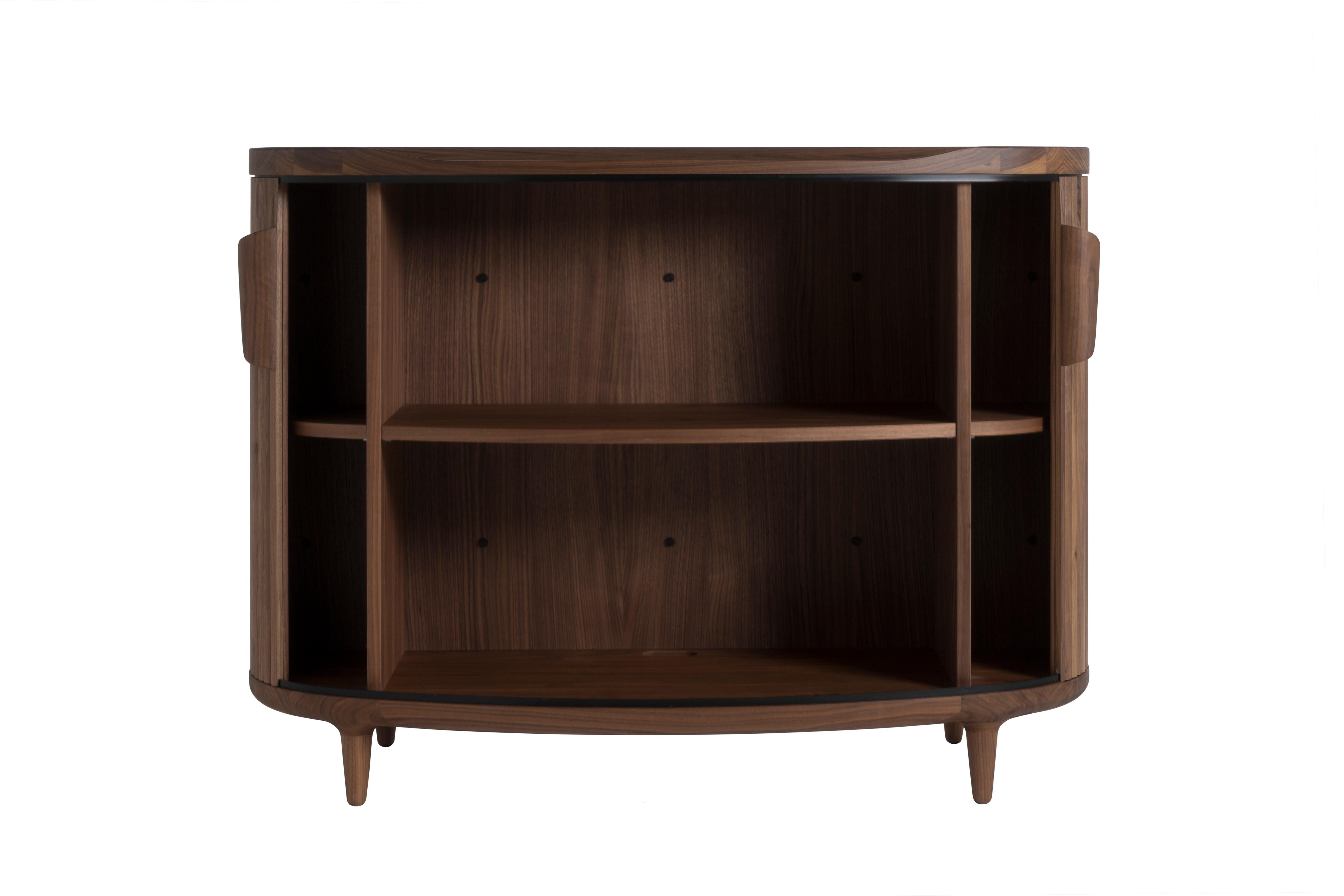Hand-Crafted Revised Amberley High – solid walnut buffet/ credenza/ sideboard For Sale