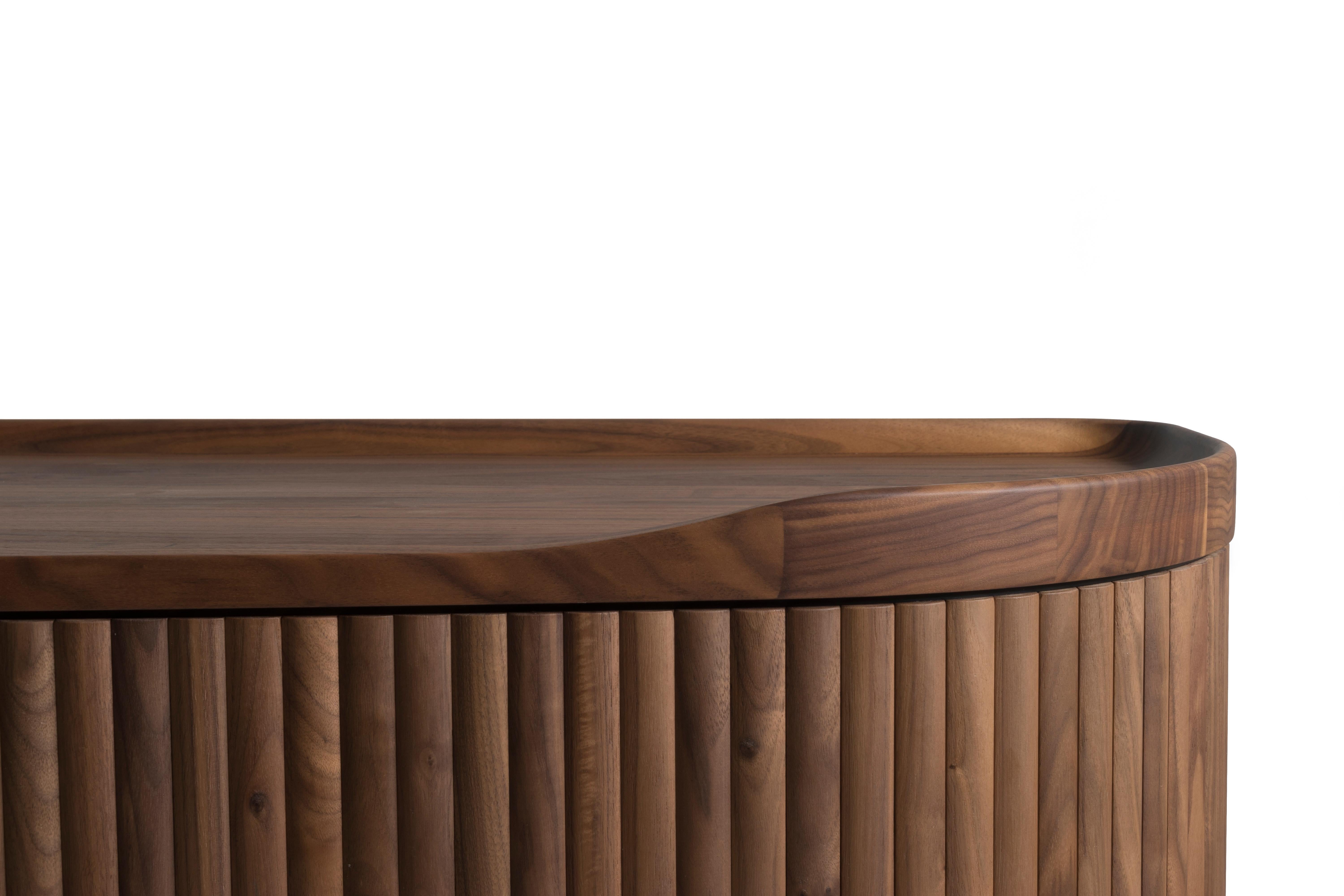 Revised Amberley Low – solid walnut buffet/ credenza/ sideboard 3