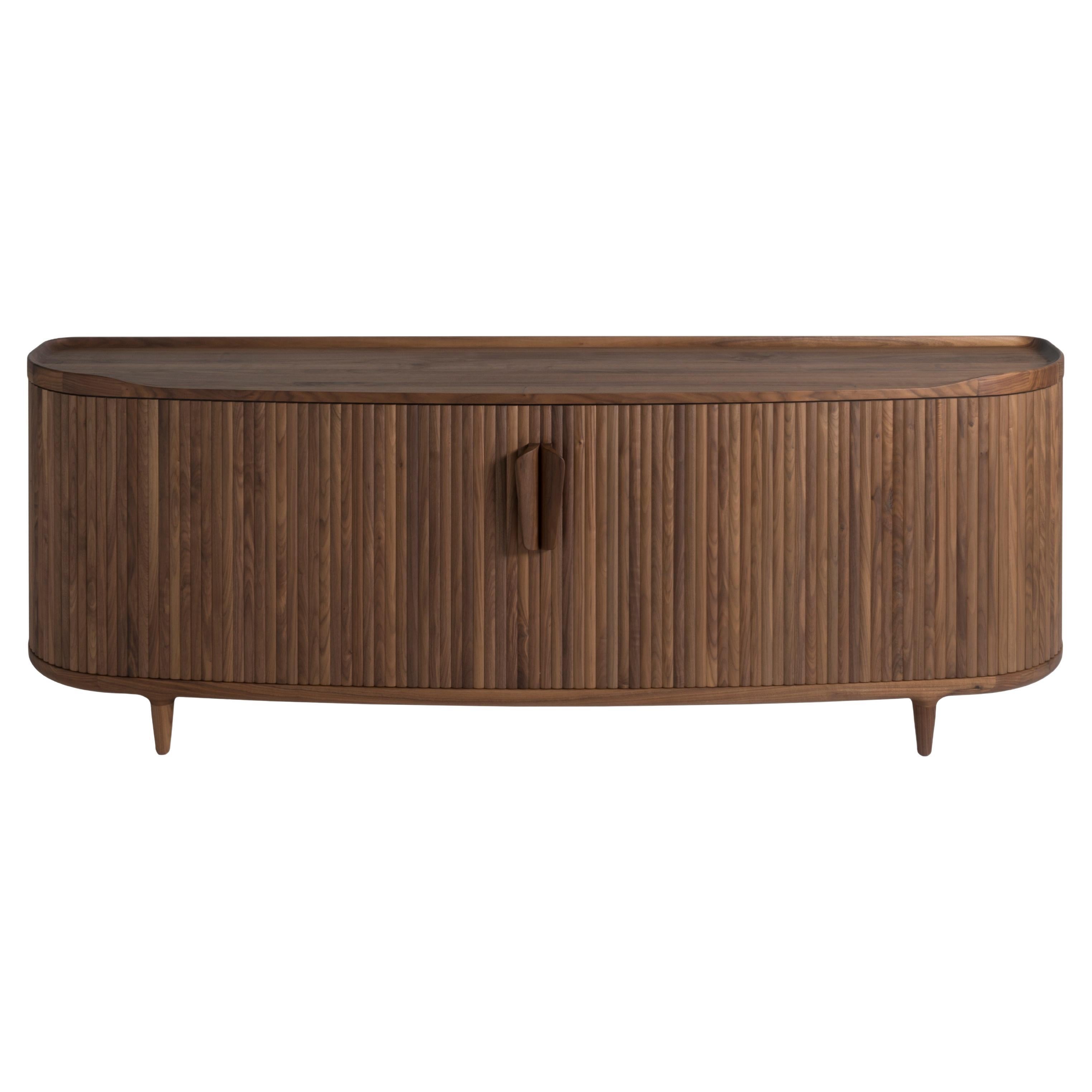 Revised Amberley Low – solid walnut buffet/ credenza/ sideboard