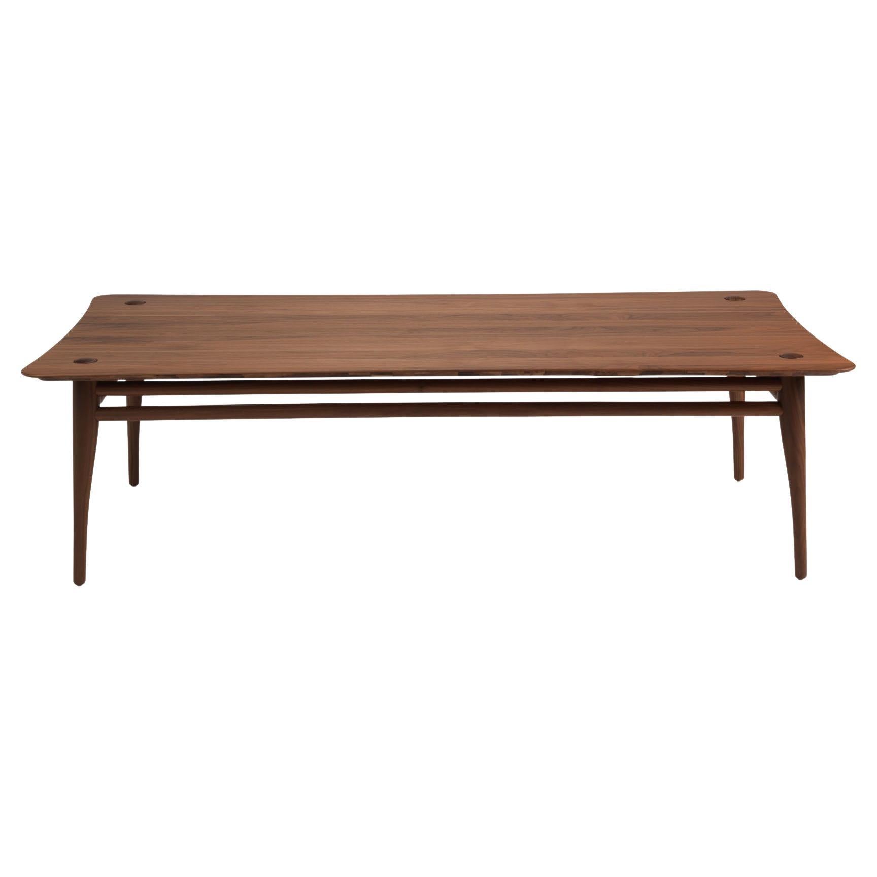 Revised Chilgrove - table basse en noyer massif - rectangle 120x60cm en vente