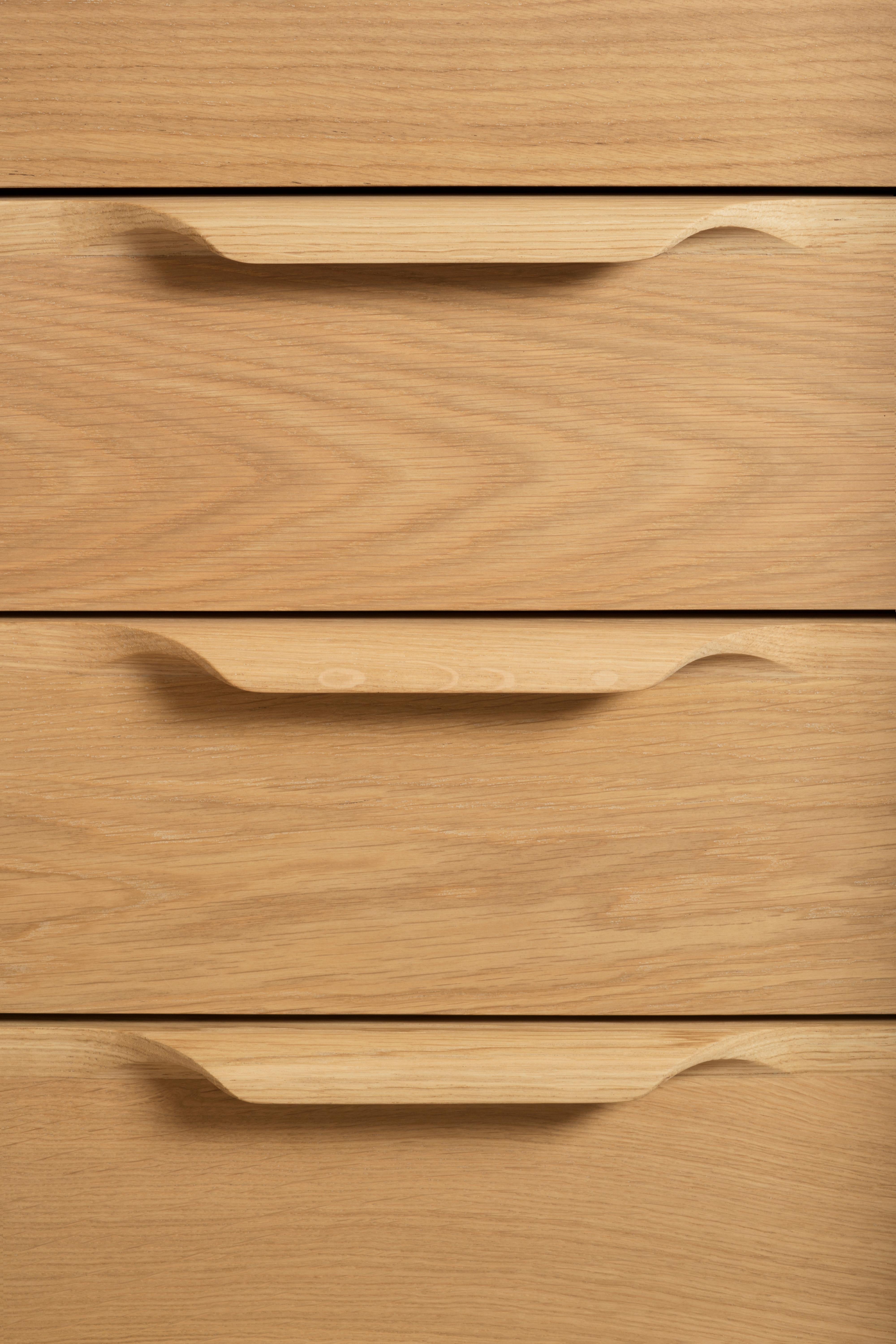 Scandinavian Modern Revised Falmer His - solid oak cupboard For Sale