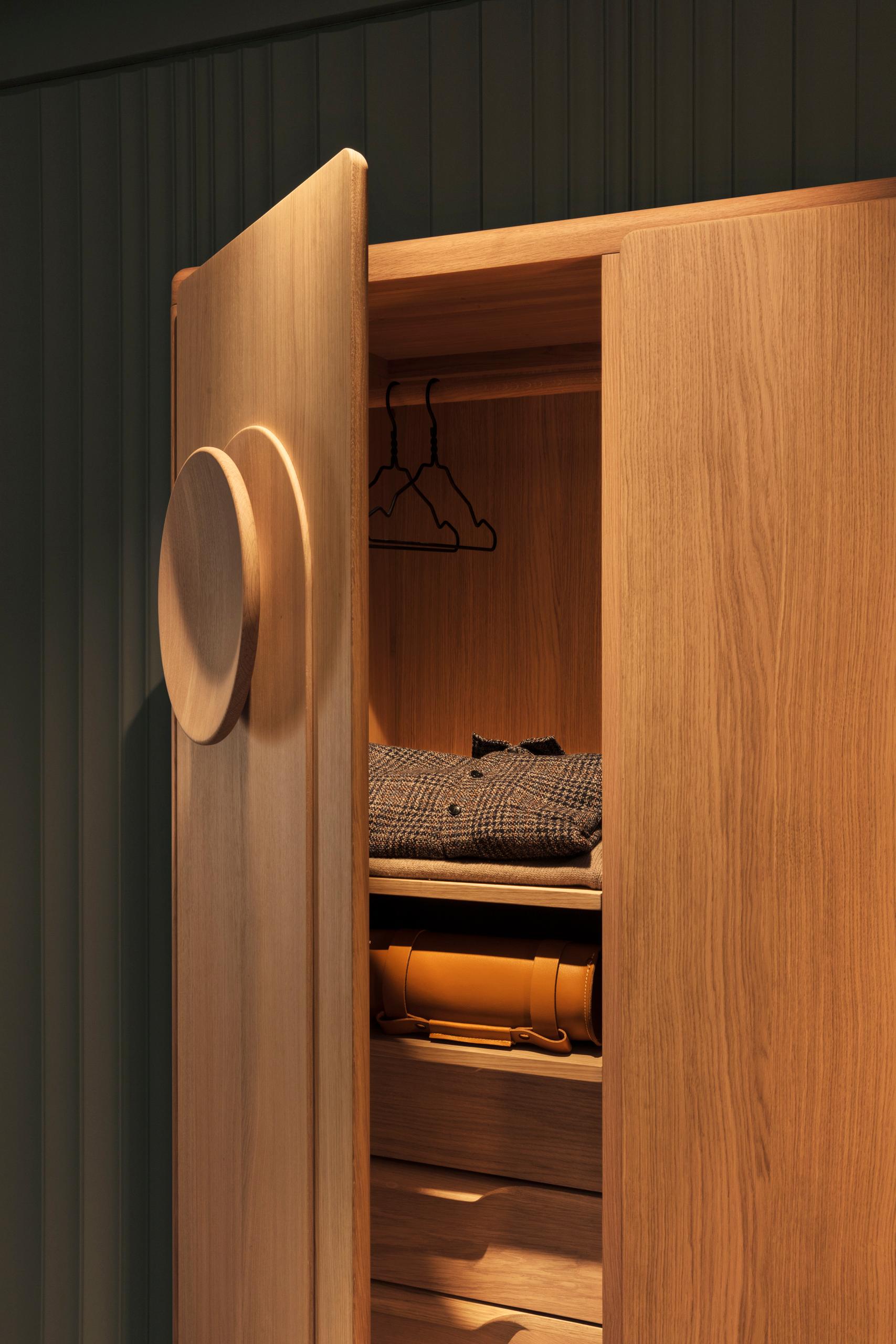 Scandinavian Modern Revised Falmer His – solid walnut cupboard For Sale