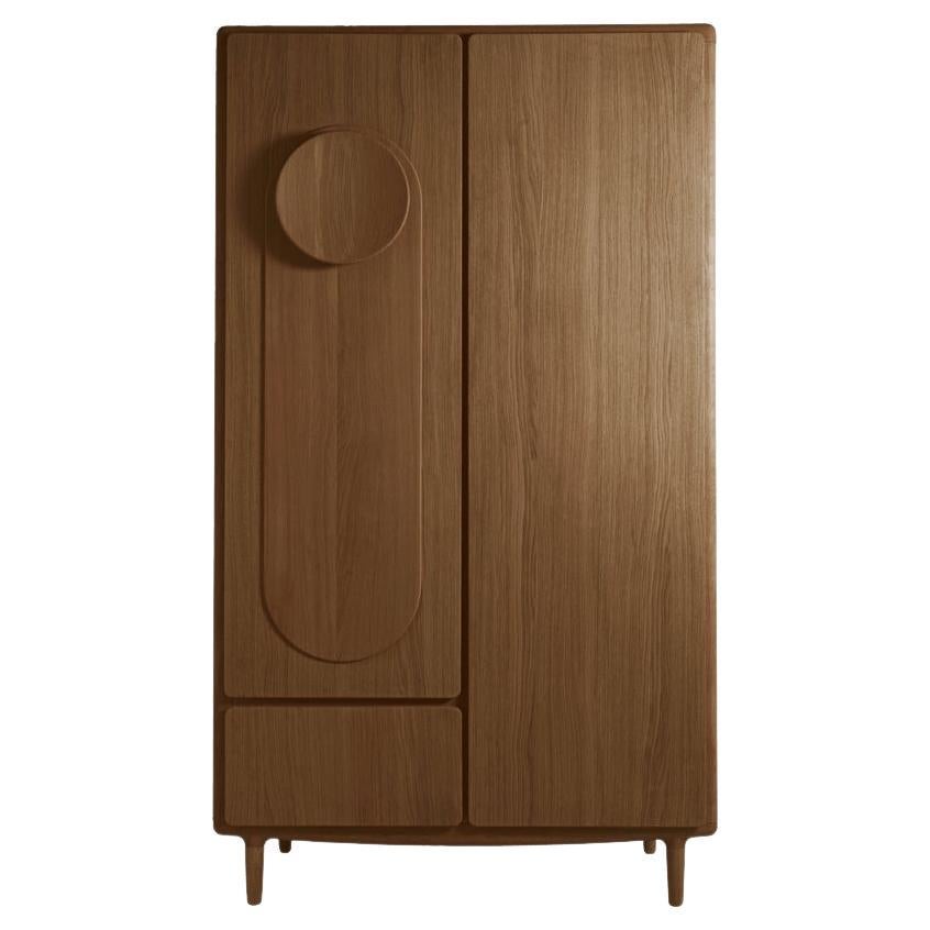 Revised Falmer His – solid walnut cupboard For Sale
