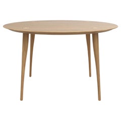 Revised Lewes Round130 – solid oak dining table