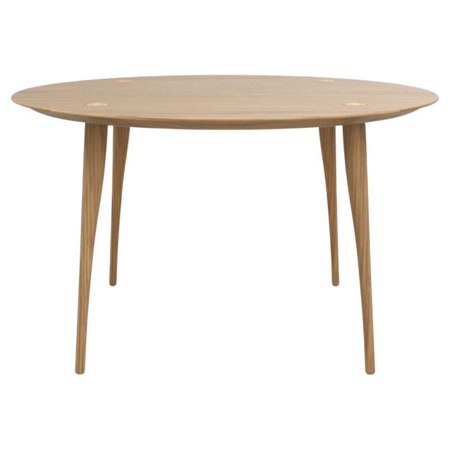 Revised Lewes – solid oak dining table - round 130cm