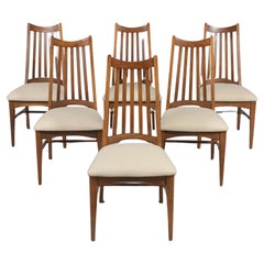 Mid-Century Modern White Oak Dining Chairs: Vintage Elegance Reimagined