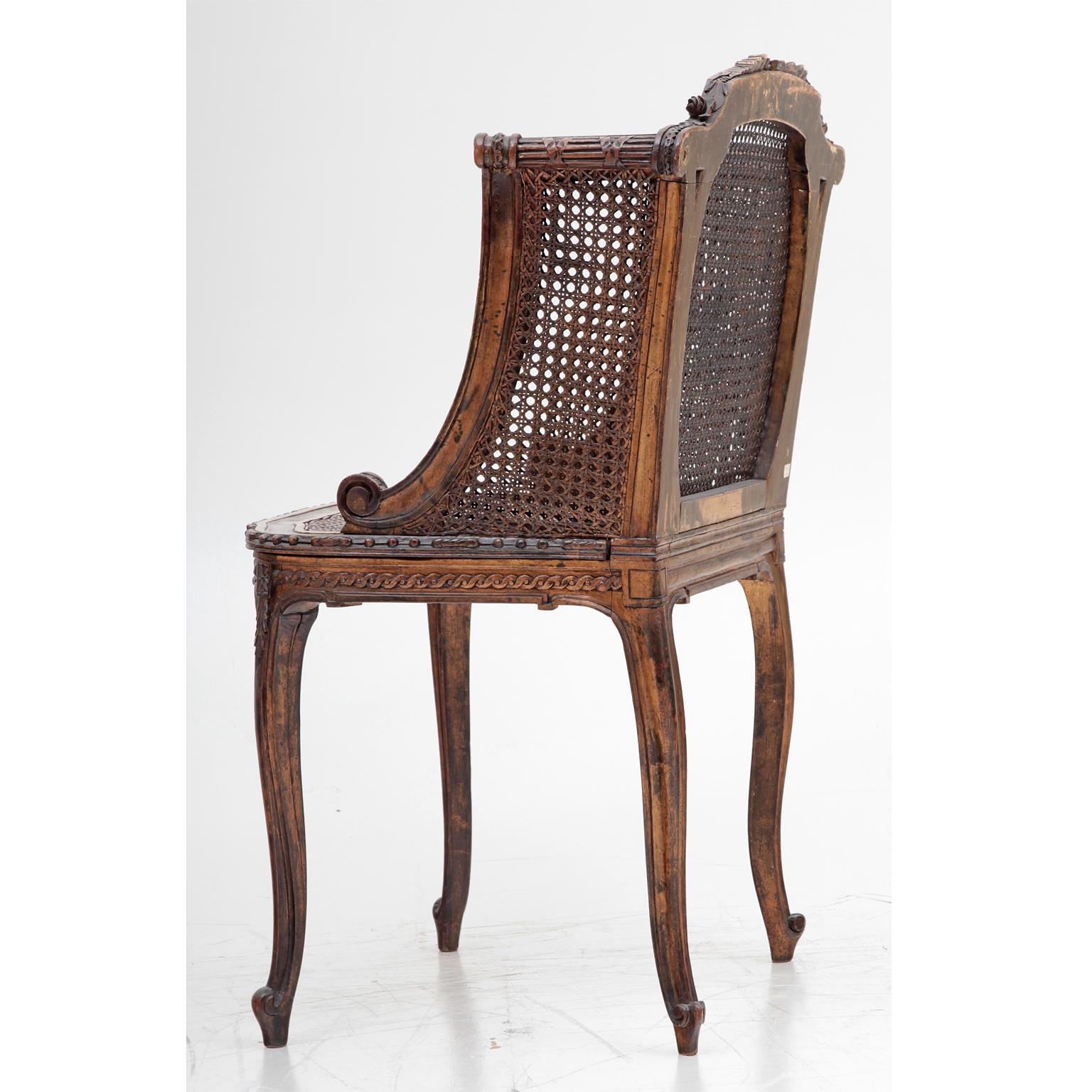 Wicker Revival Armchair, 19th Century