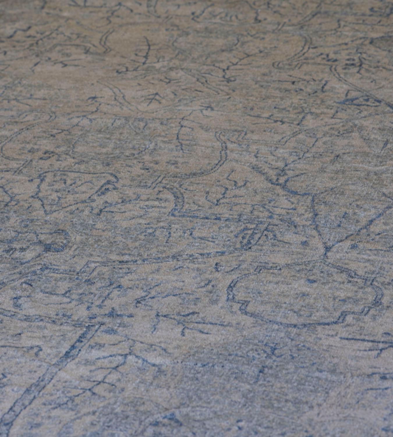 Handgewebter Seidenteppich im Kirman-Stil, Neorenaissance (21. Jahrhundert und zeitgenössisch) im Angebot
