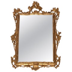 Revival Rococo Giltwood Mirror