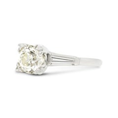 Art Deco GIA Certified 1.43 Ct. Diamond Engagement Ring N VVS2