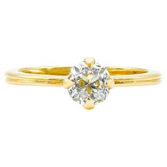 REVIVE GIA 0.70ct. Solitaire Four Prong Engagement Ring K SI1 in 18k Yellow Gold