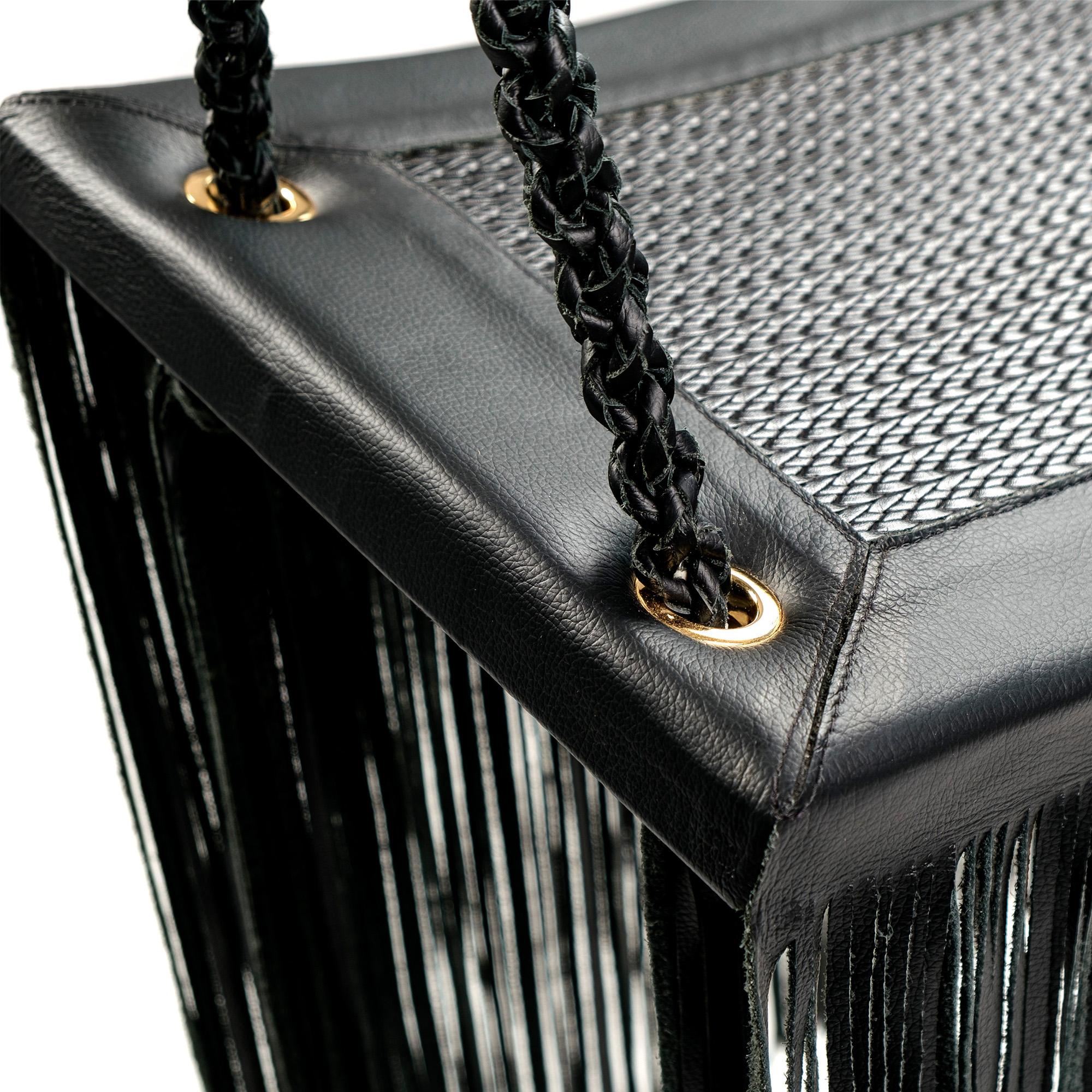 Hänge-Schwingstuhl „Revoar“ aus natürlichem Leder, handgefertigt in Schwarz im Angebot 1