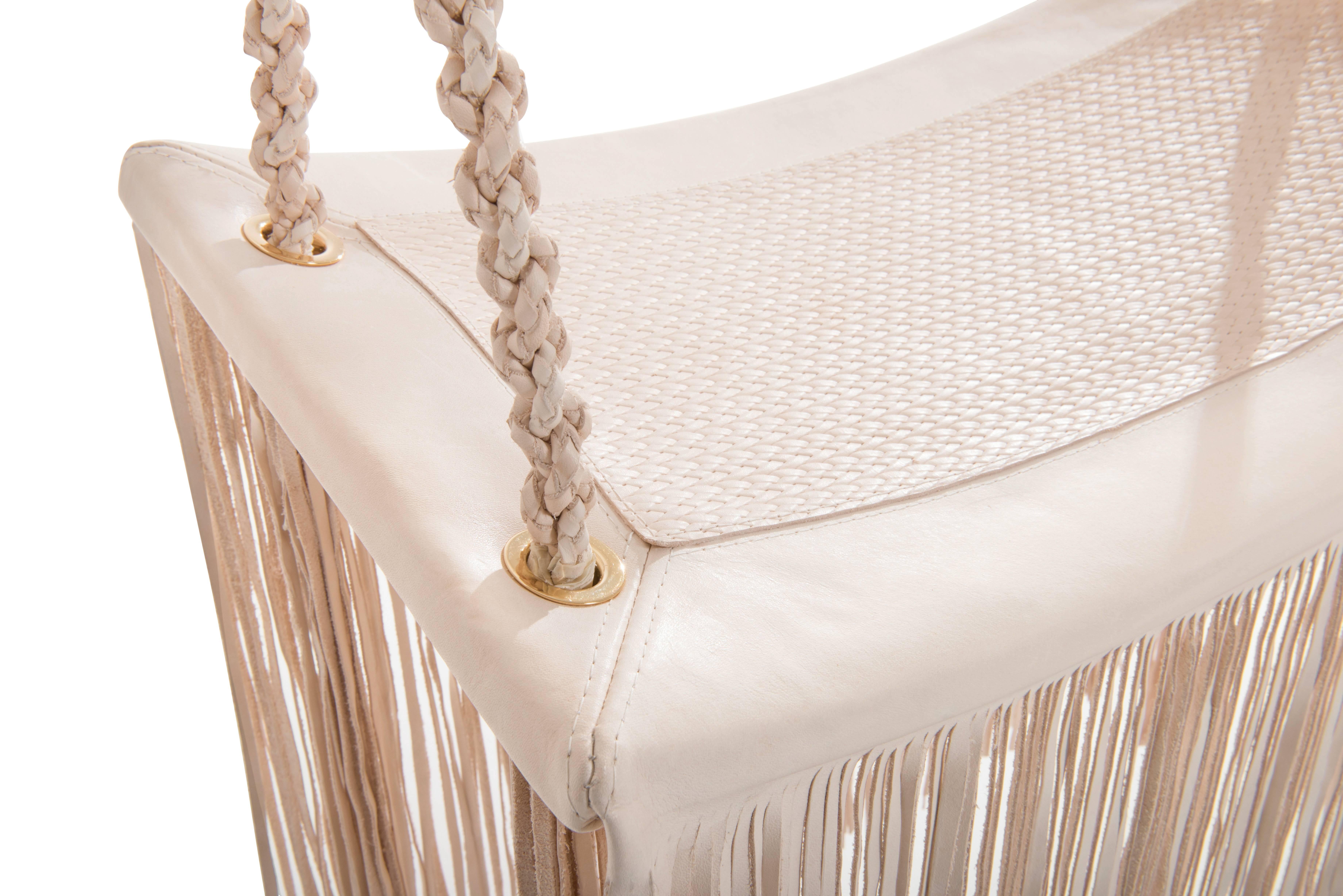 Brazilian Revoar Swing in Natural Leather, Modern Style by Marta Manente For Sale