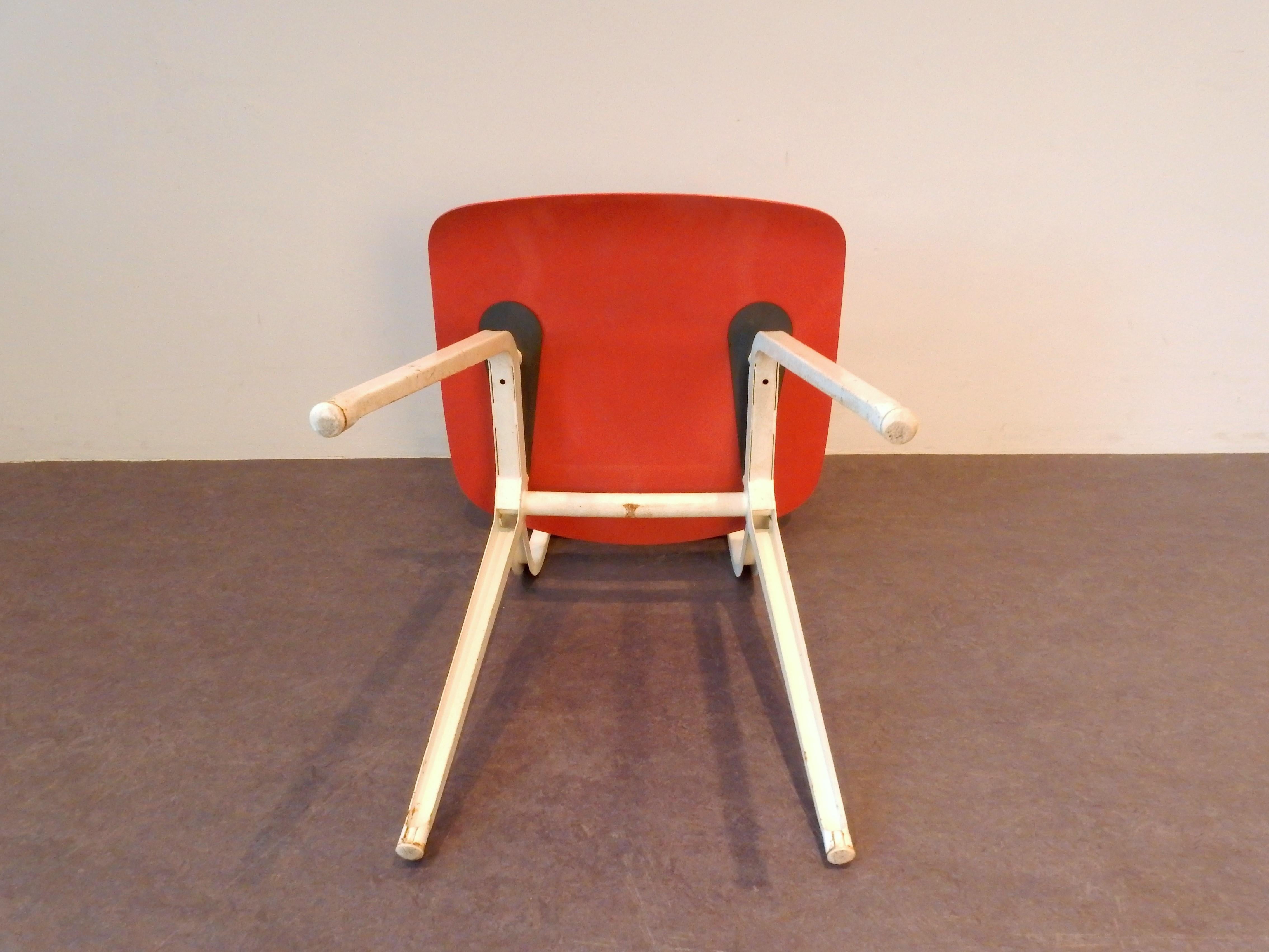 Cold-Painted 'Revolt' Chair by Friso Kramer for Ahrend de Cirkel, the Netherlands, 1953 For Sale