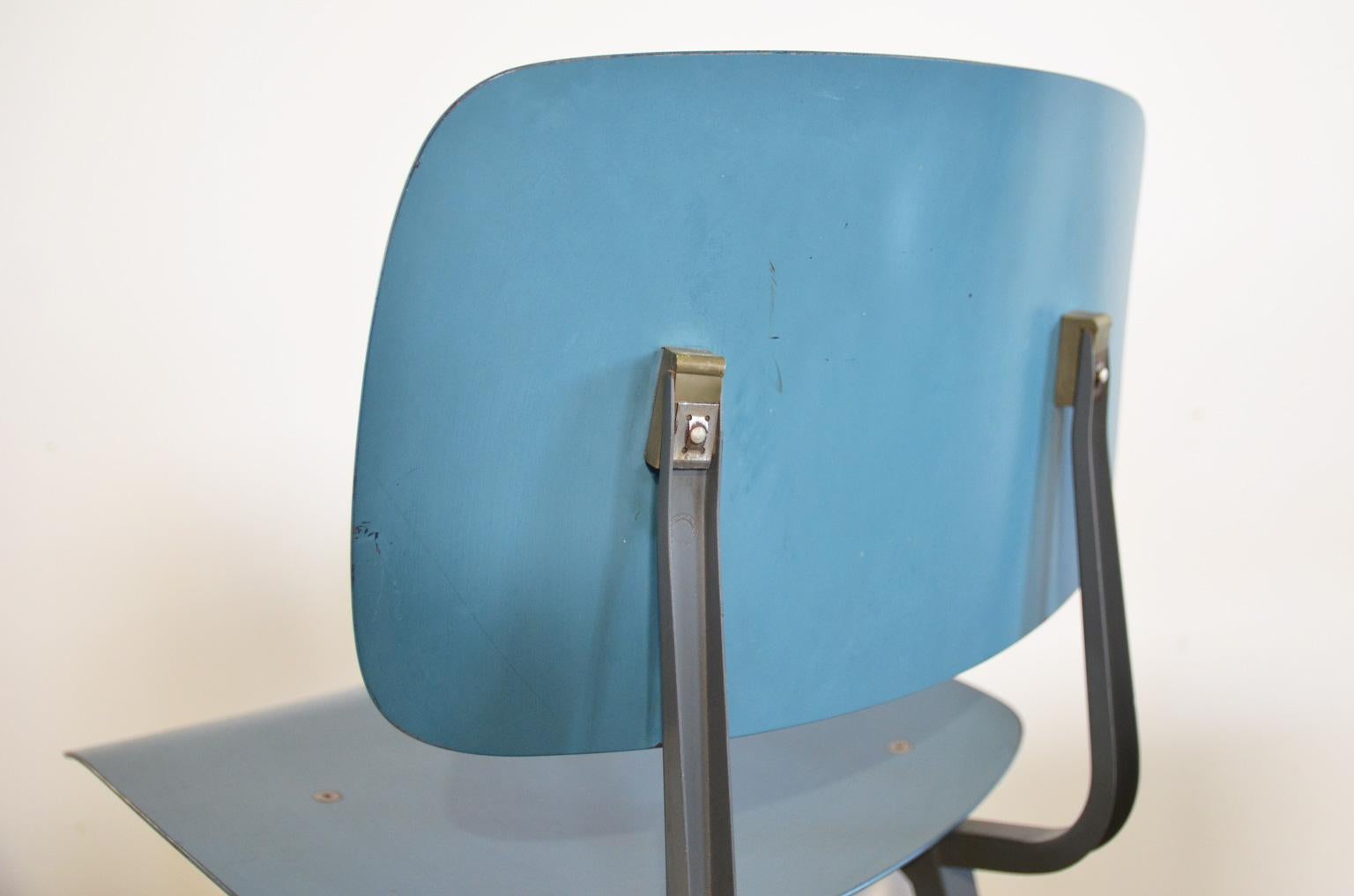 Revolt Chairs in Blue by Friso Kramer Blue for Ahrend de Cirkel, Netherlands 3