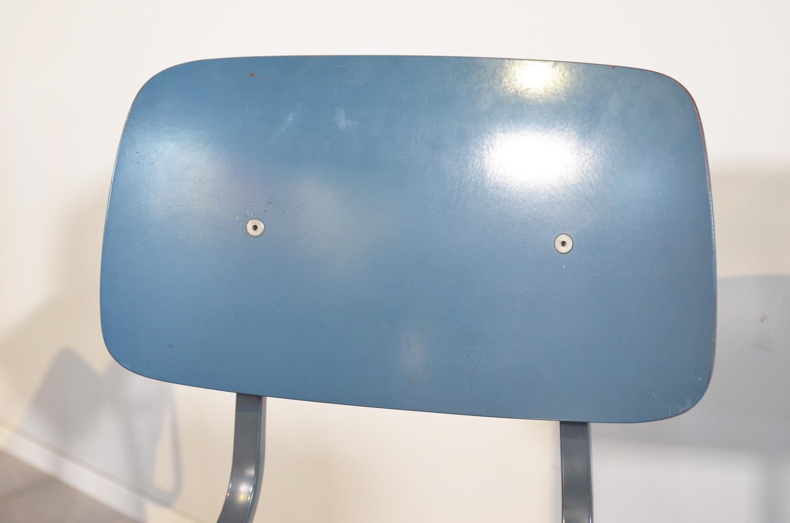 Revolt Chairs in Blue by Friso Kramer Blue for Ahrend de Cirkel, Netherlands 2