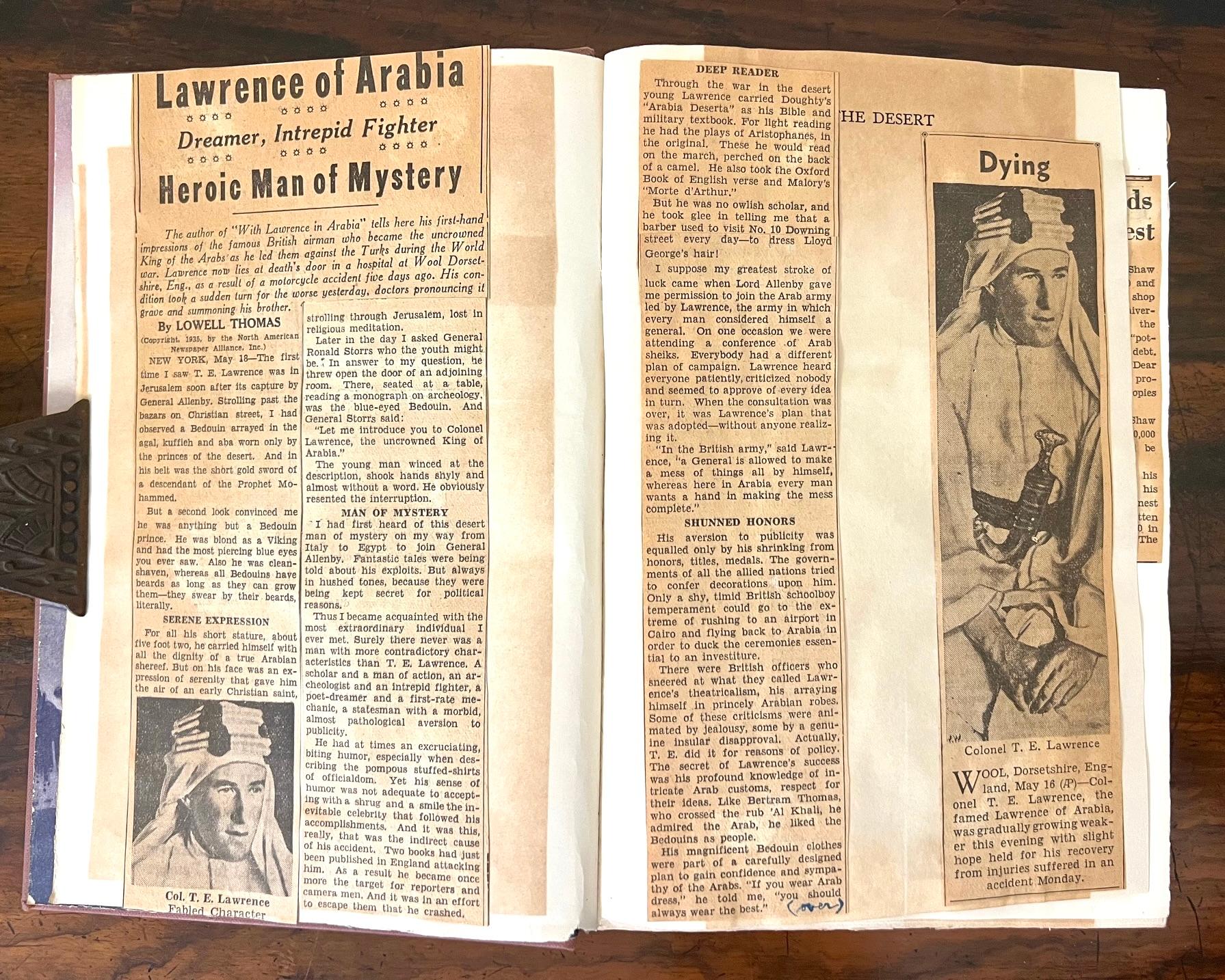 Revolt in the Desert by T.E. Lawrence 1st English and American Editions, 2 Books For Sale 10