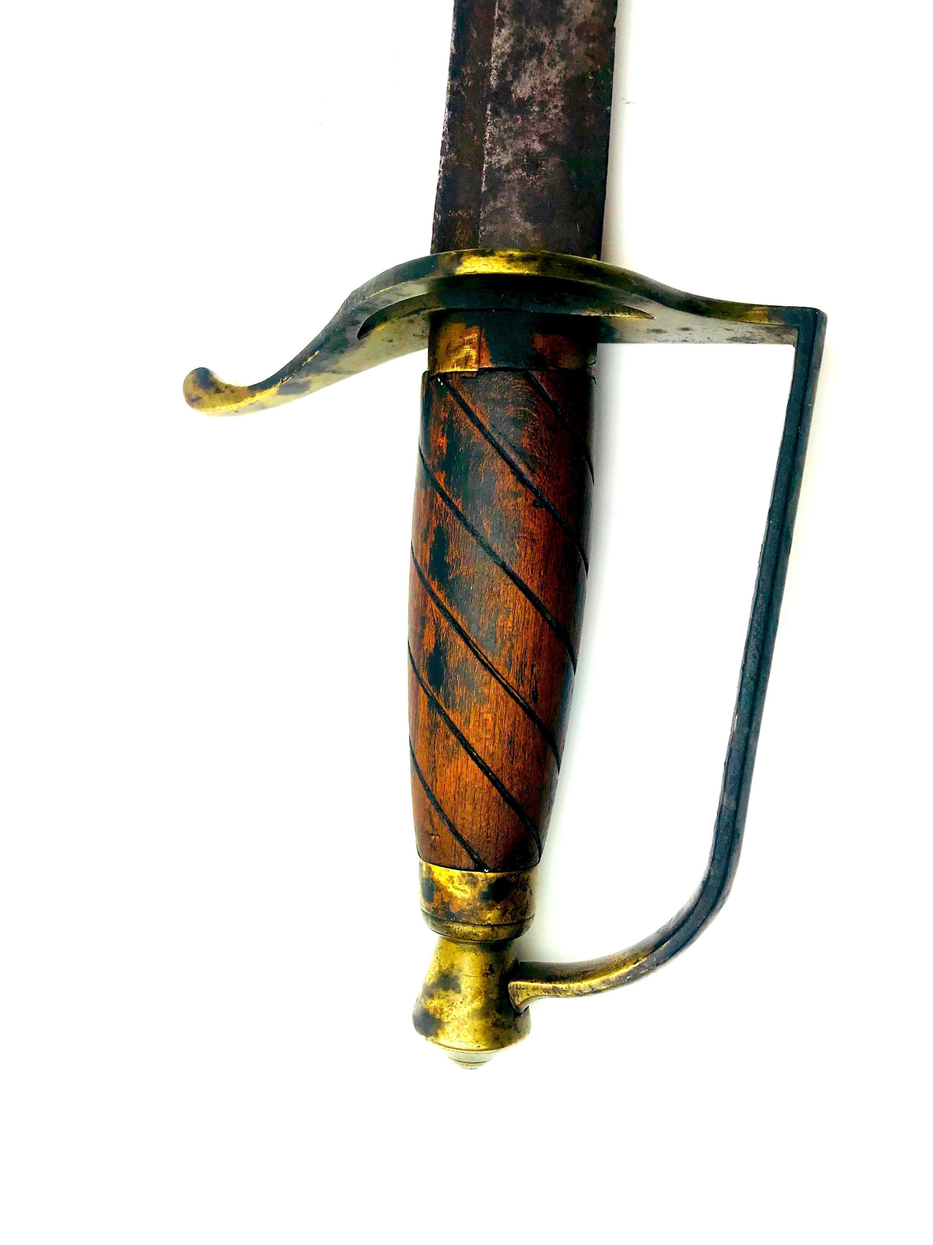 Forged Revoluntionary War Officer's Combat Sword Jeremiah Snow, Ma