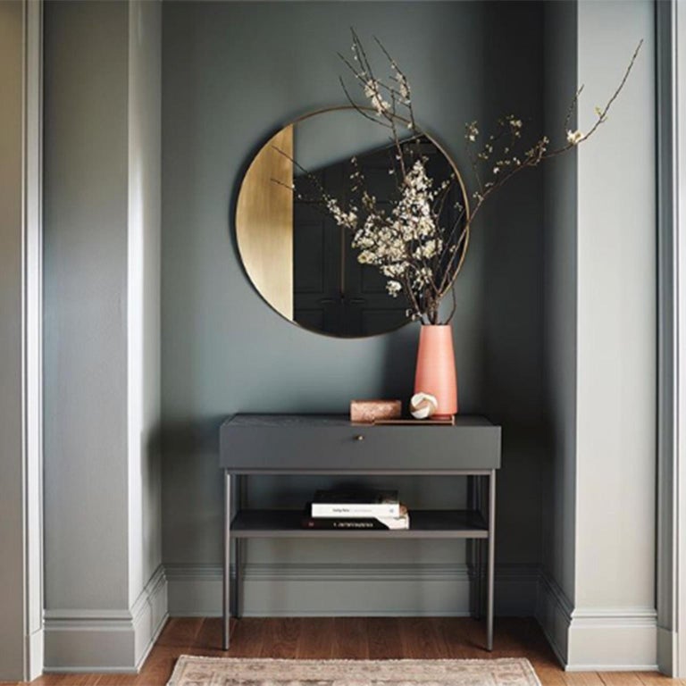 Contemporary Limited Edition Brass Mirror, Revolution 90 V2 by Edizione