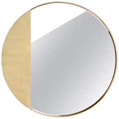 Contemporary Limited Edition Brass Mirror, Revolution 55 V1 by Edizione Limitata