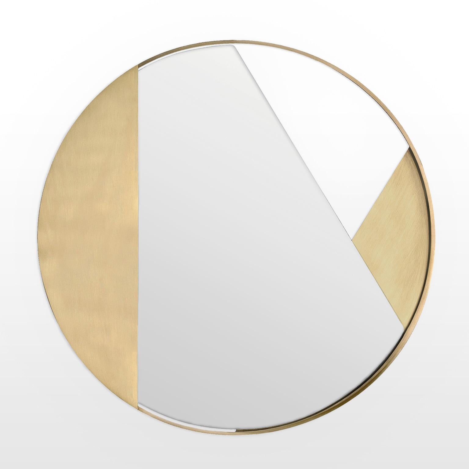 Revolution V2 is a 21st Century mirror of 90 cm diameter, made by Italian artisans in different shades and colors. It is part of the collectible design language Revolution that has been developed by the Edizione Limitata's art research team in