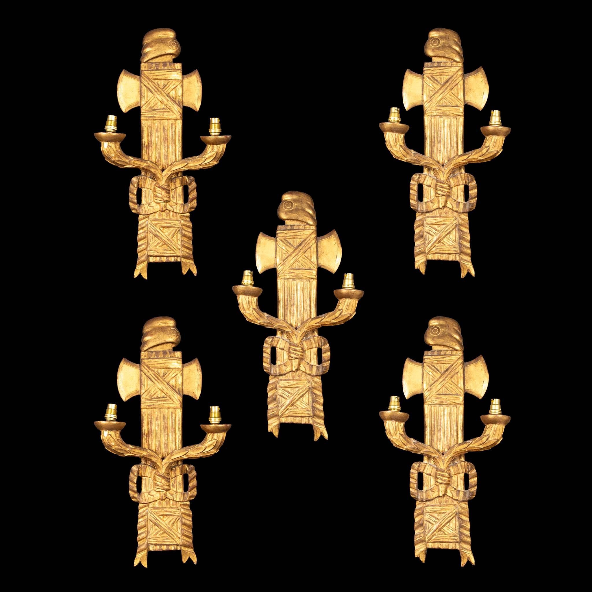 Revolutionary Illumination: Symbolism and Craftsmanship in 19th C. Wall Sconces For Sale 6