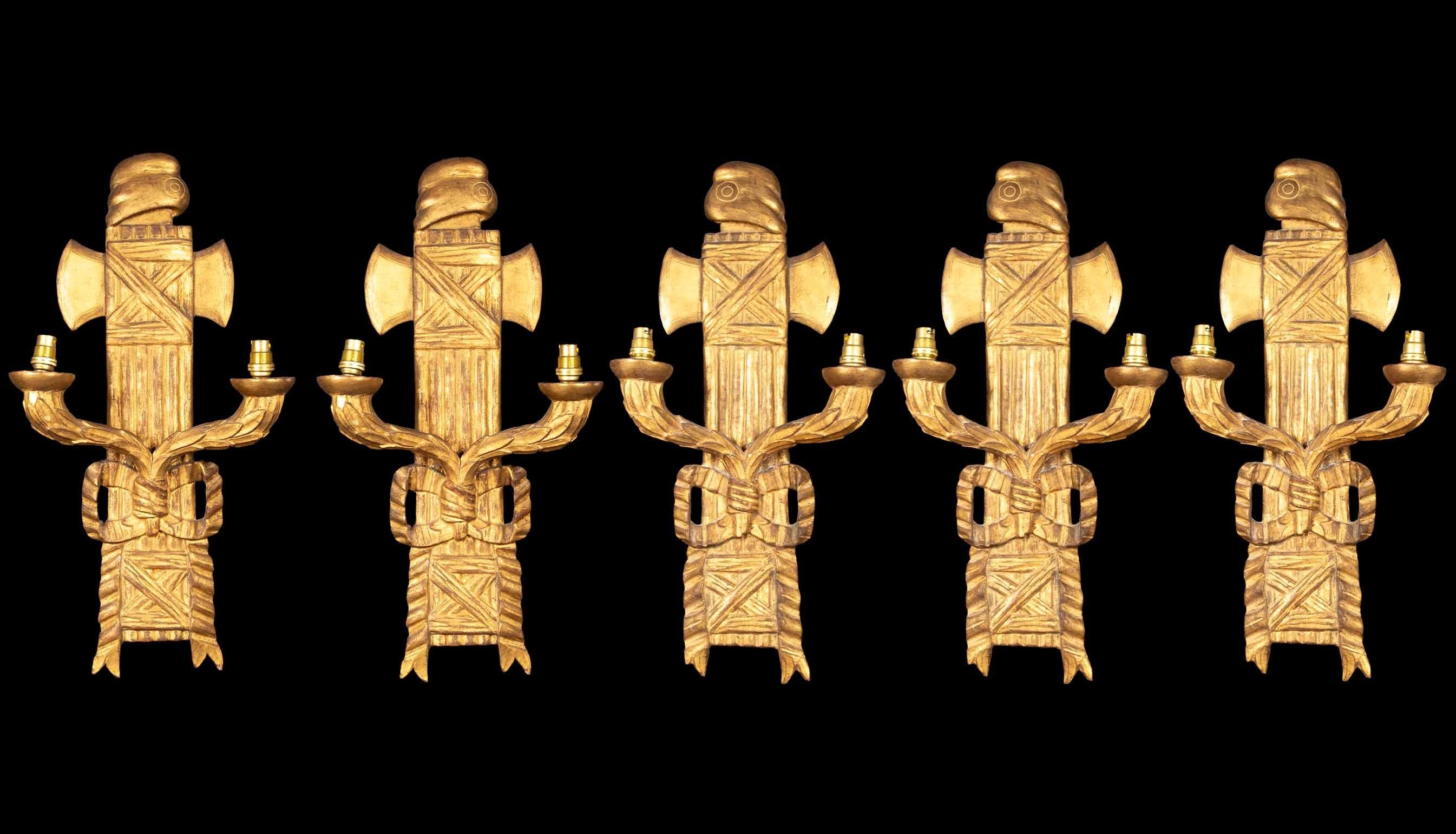 Revolutionary Illumination: Symbolism and Craftsmanship in 19th C. Wall Sconces For Sale 7