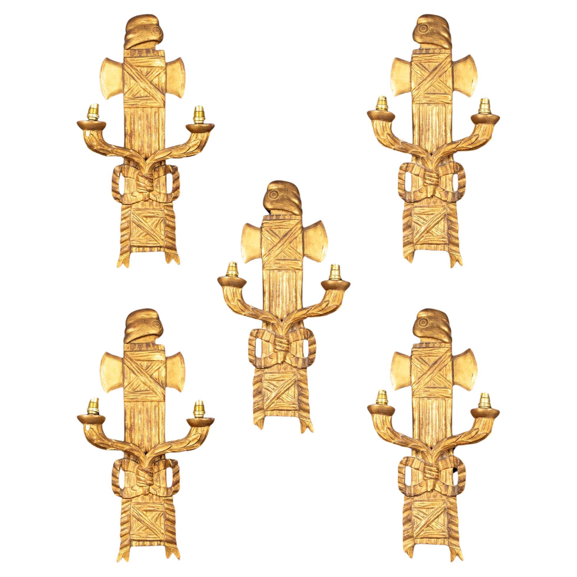 Revolutionary Illumination: Symbolism and Craftsmanship in 19th C. Wall Sconces For Sale