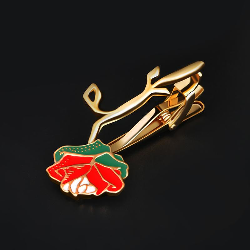 The beauty of Lebanon will forever bloom with our custom-made Revolutionary Rose of Lebanon Eternal Tie Clip. This gilded treasure is bursting with cultural pride and features the rich hues of the Lebanese flag. This one-of-a-kind keepsake