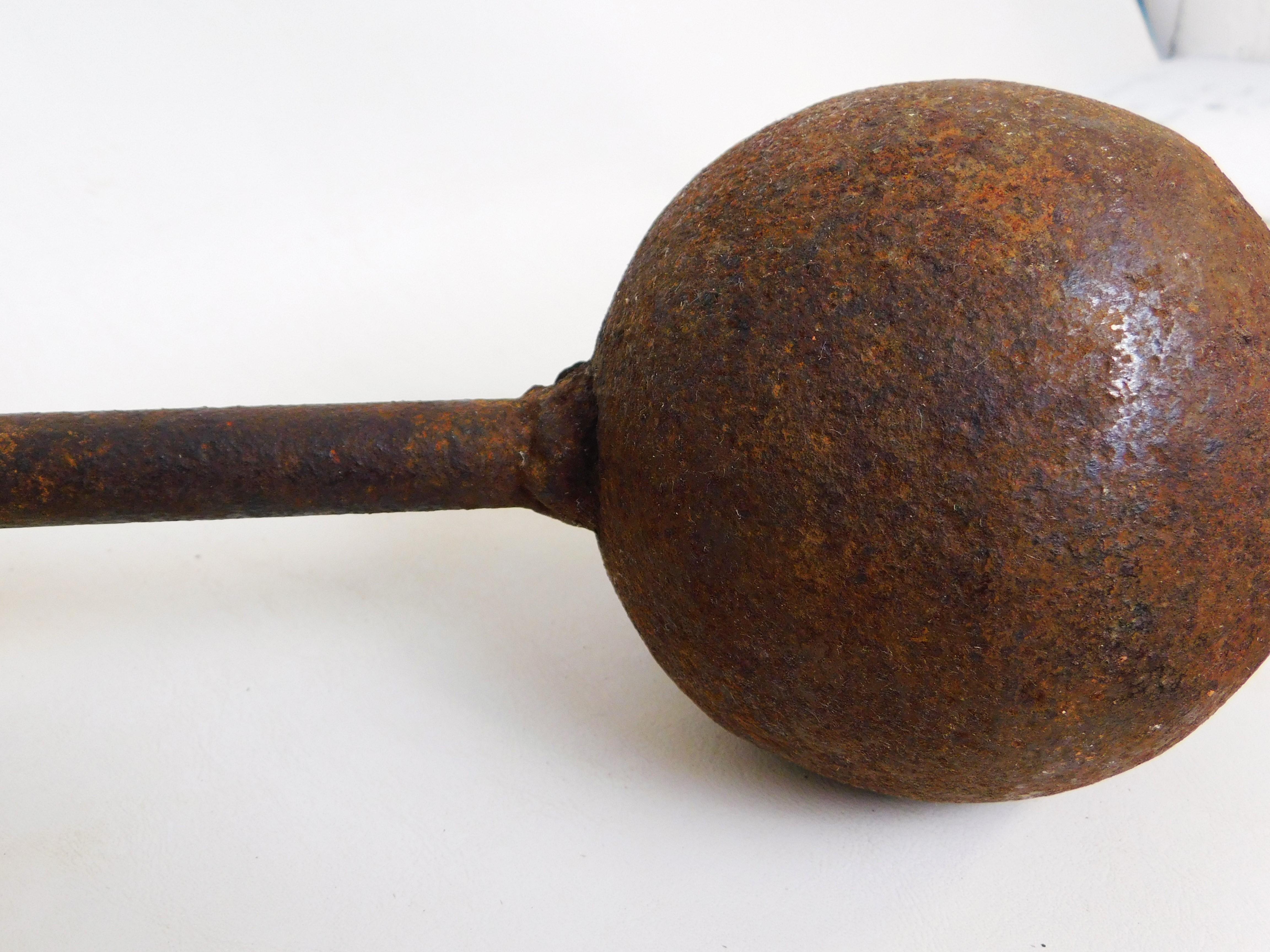 18th Century Revolutionary / War of 1812 Shot Bar Double Cannon Ball Chain Shot Sailing Ships