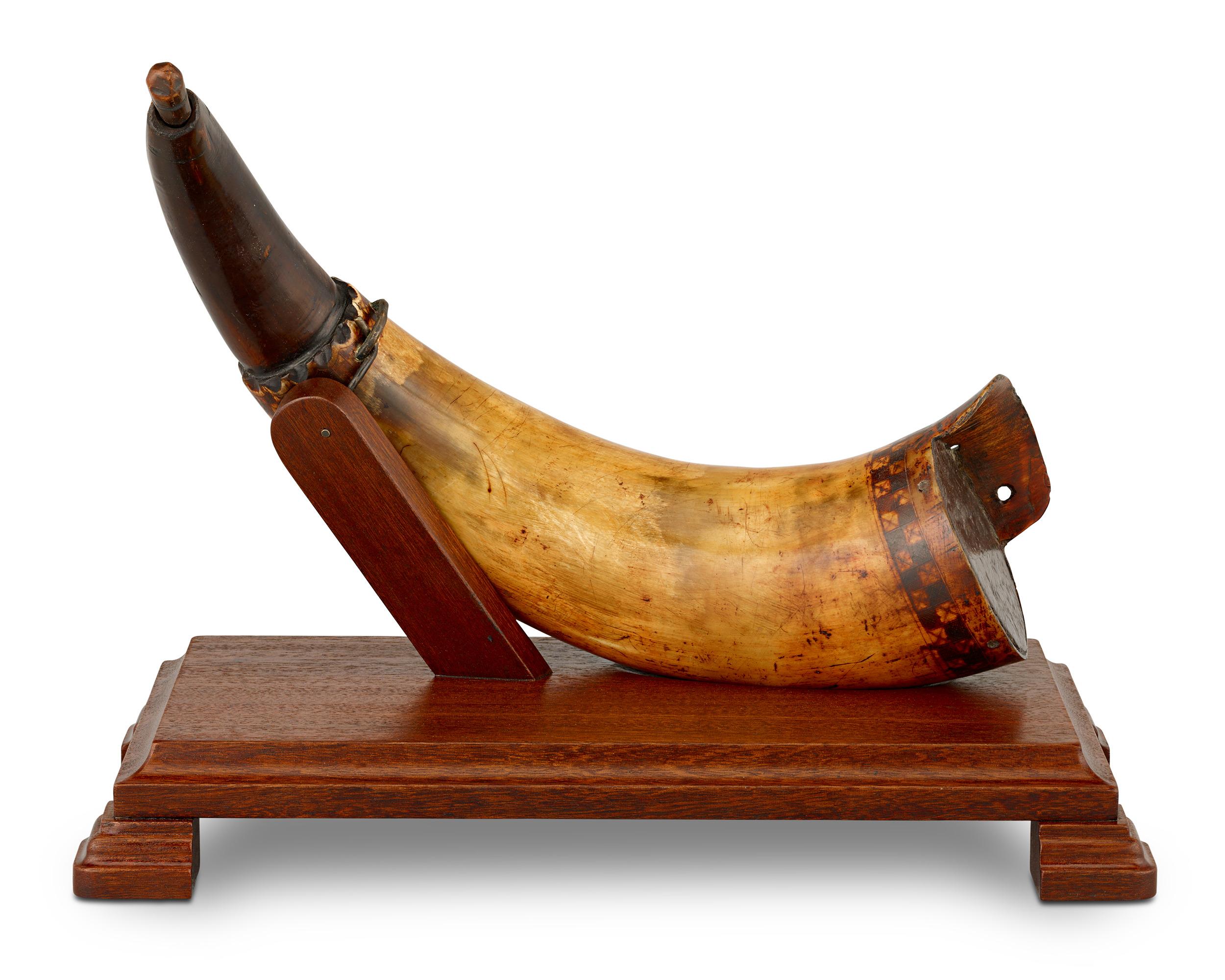 American Revolutionary War Powder Horn For Sale
