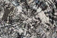 Revolve No. 1 Schwarz, Zeitgenössischer skulpturaler handgefertigter Couchtisch 'no.01/03'.