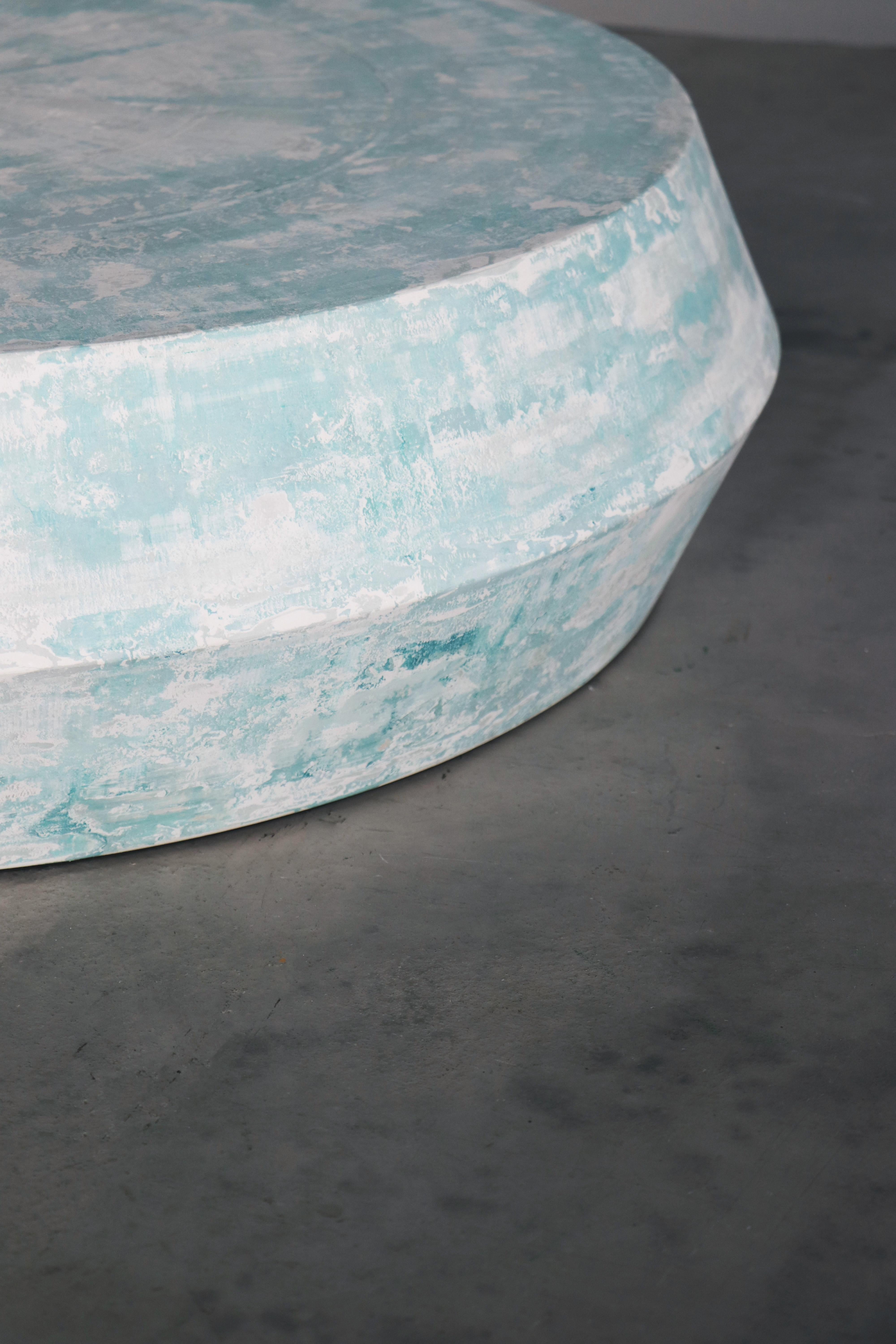 Moderne Scagliola Furniture contemporaine sculpturale verte Revolve n° 4 'no. 01/03' en vente