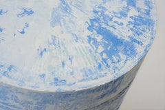 “Revolve” No.3 Blue, Contemporary Handmade Sculptural Side Table 'no.01/03'
