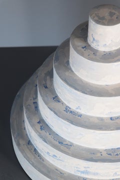 Sculpture en stuc bleu contemporaine du 21e siècle Revolve n°S1 « n° 01/05 »